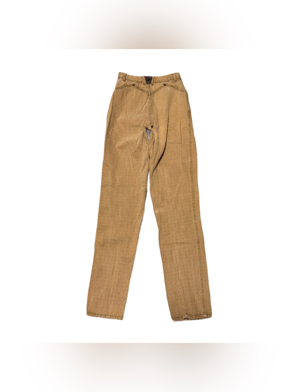 Vintage Blaze Bareback Riding Jeans Women's 24 High Waisted Tan Dots Western - Picture 2 of 7